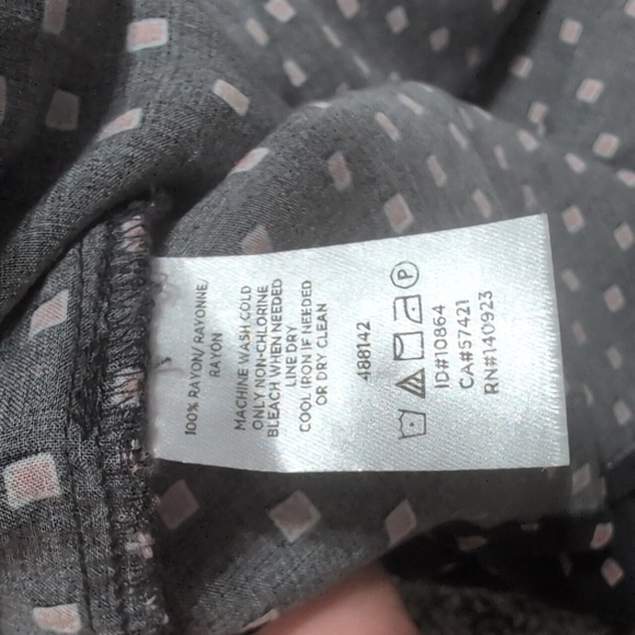 LOFT Outlet Rayon Square Polka Dot Print Casual Dress Size XL - Picture 11 of 11